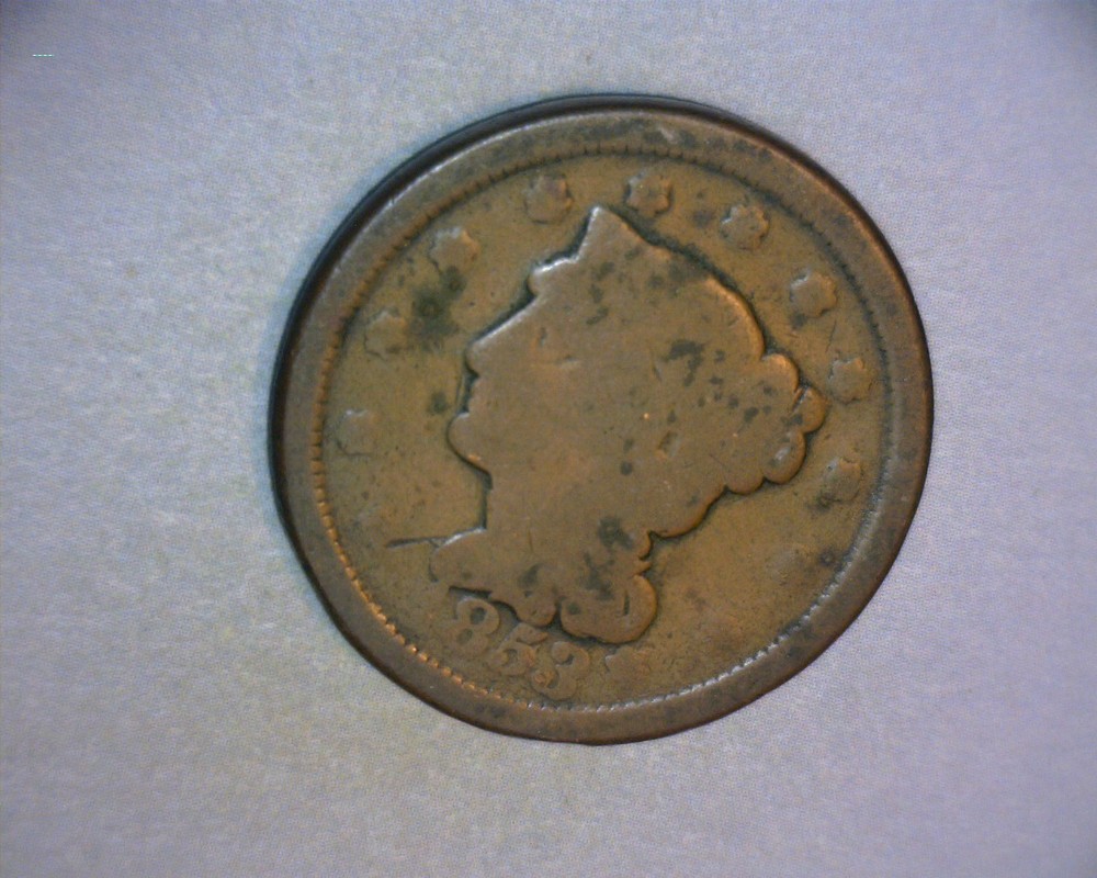 1853 BRAIDED HAIR LARGE CENT 🌟* NICE *🌟STILL A KEEPER !🌟