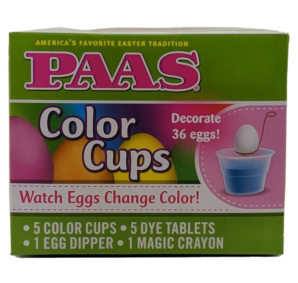 Paas Easter Egg Coloring Cup Kits - 3 Pack