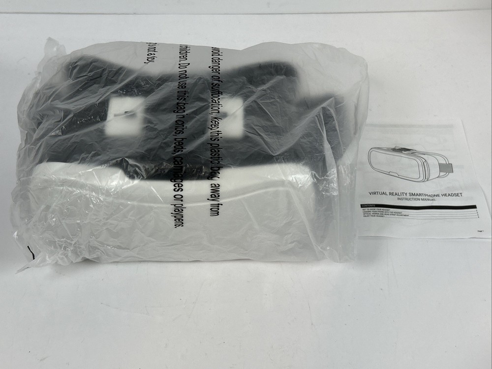 ONN Virtual Reality VR Smartphone Headset Apple/Android White Pre-Owned Good Con