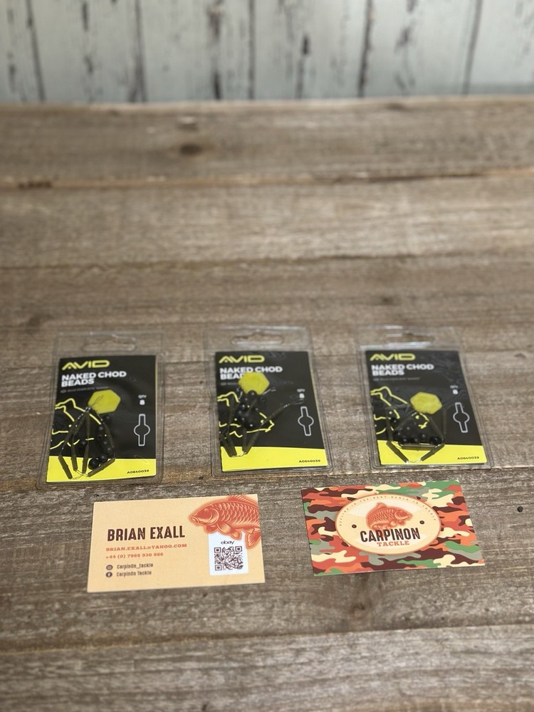 AVID NAKED CHOD BEADS - 3 Pack Bundle