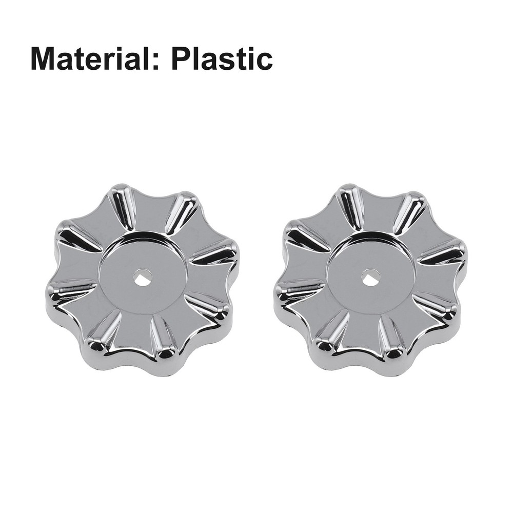 Easy to Operate Round Wheel Faucet Handle Knobs 2 Pack for Manifold Gauges