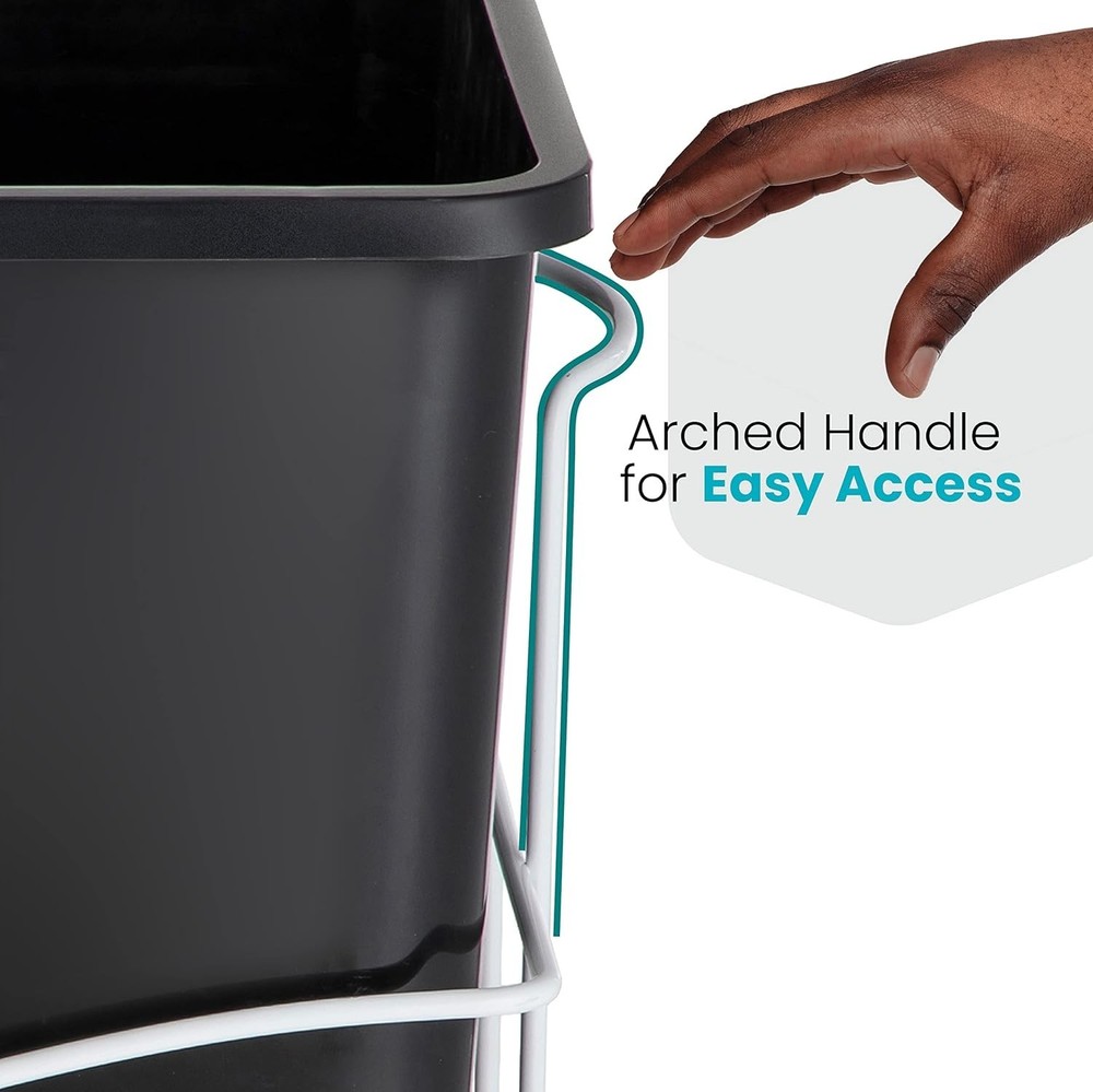 Home Zone Kitchen 29L Single Pullout Sliding Trash Can Under The Counter Bin