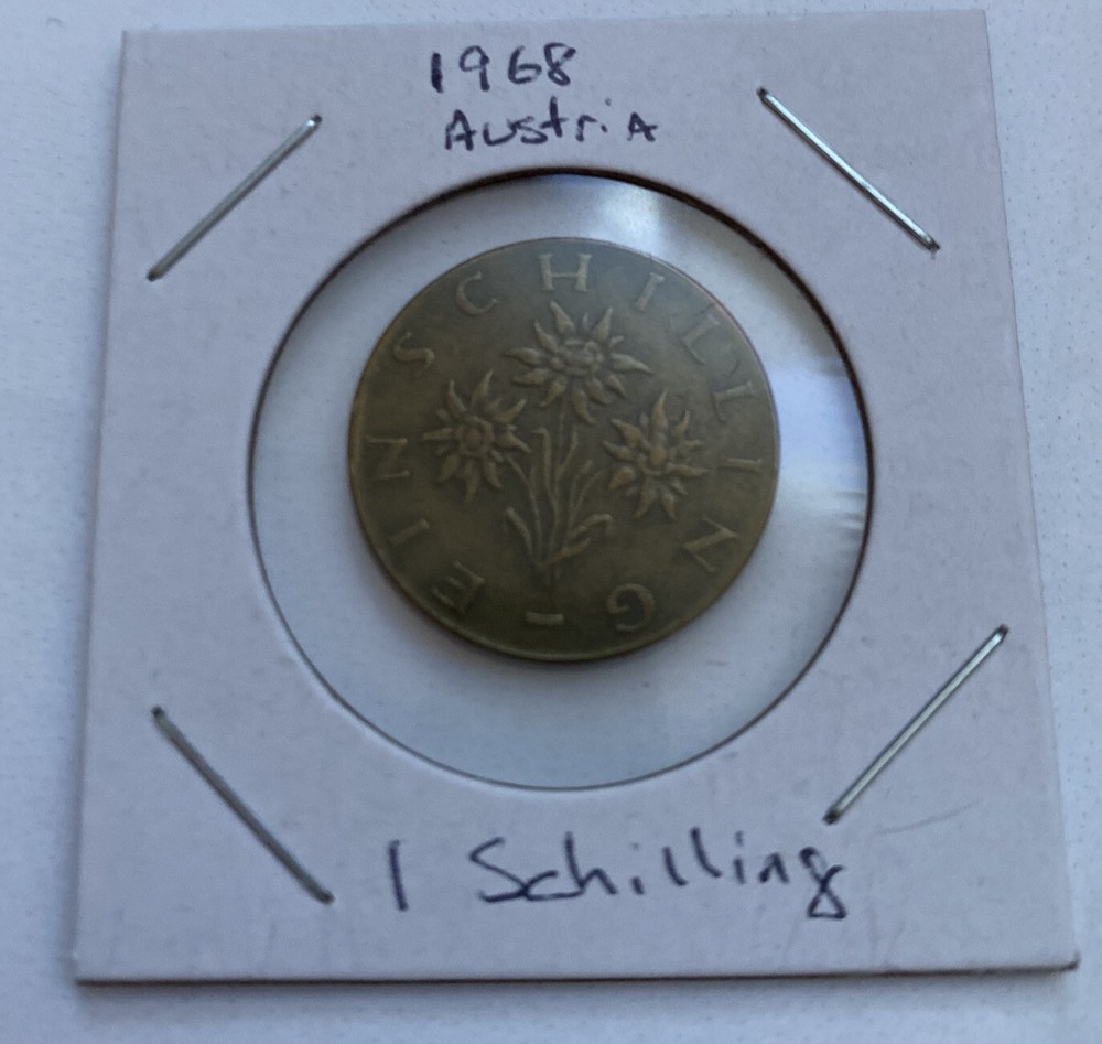 1968 Austria 1 Schilling Coin B8