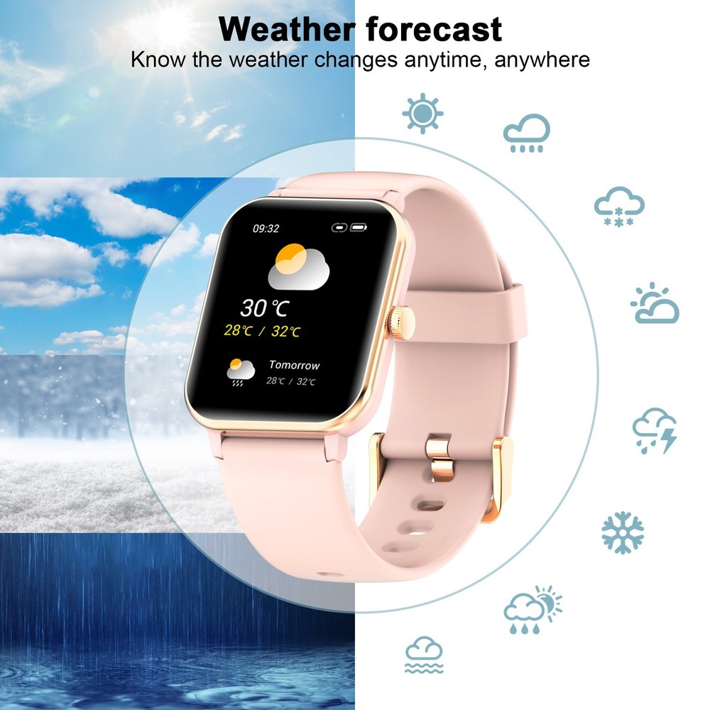 Smartwatch for Men/Women Bluetooth Compatible with iPhone Samsung Android