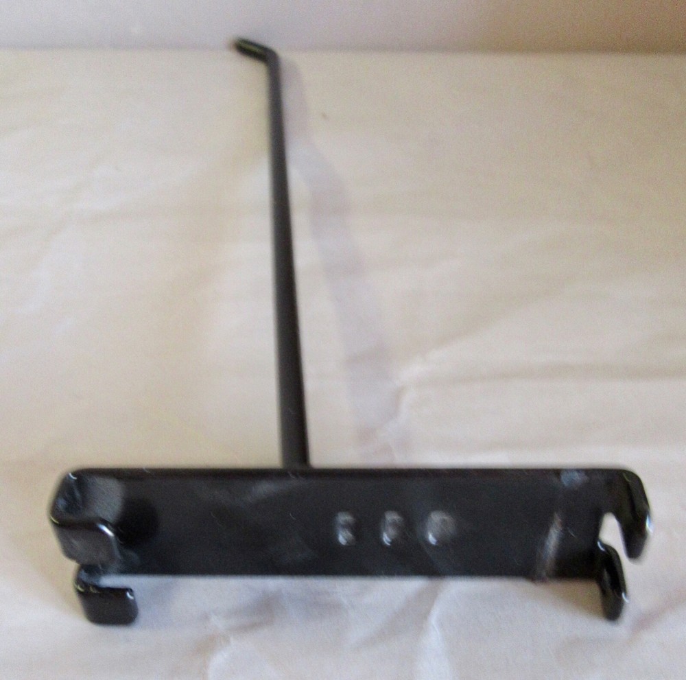 10” Black Metal Grid Wall Hook GPB H10