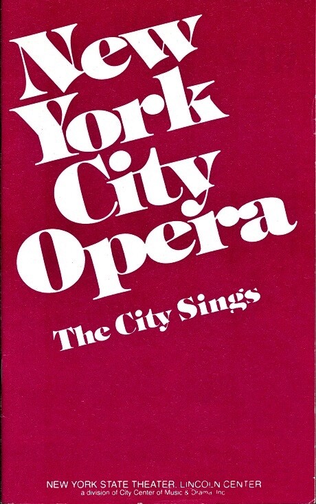 New York City Opera - CARMEN - Cast Signed Program
