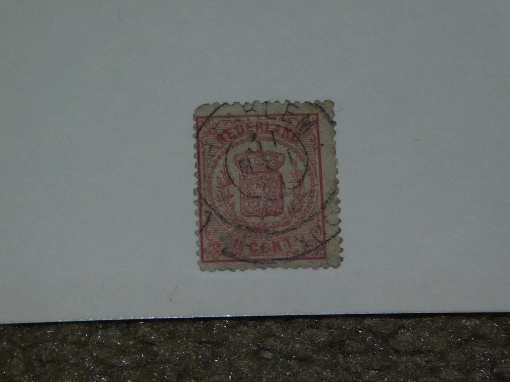 NETHERLANDS, SCOTT# 20, USED, SHORT PERFS
