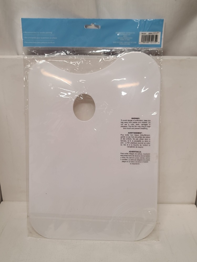 Artist's Loft Rectangular Plastic Palette 14.5 in x 10 in White New in Package
