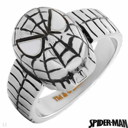 SPIDERMAN Ring Made in Metallic Base metal Size 12