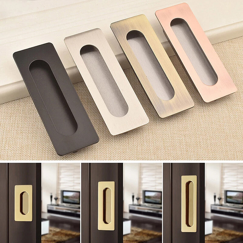 Sliding Door Flush Insert Pulls Knobs Recessed Flush Door With Screws
