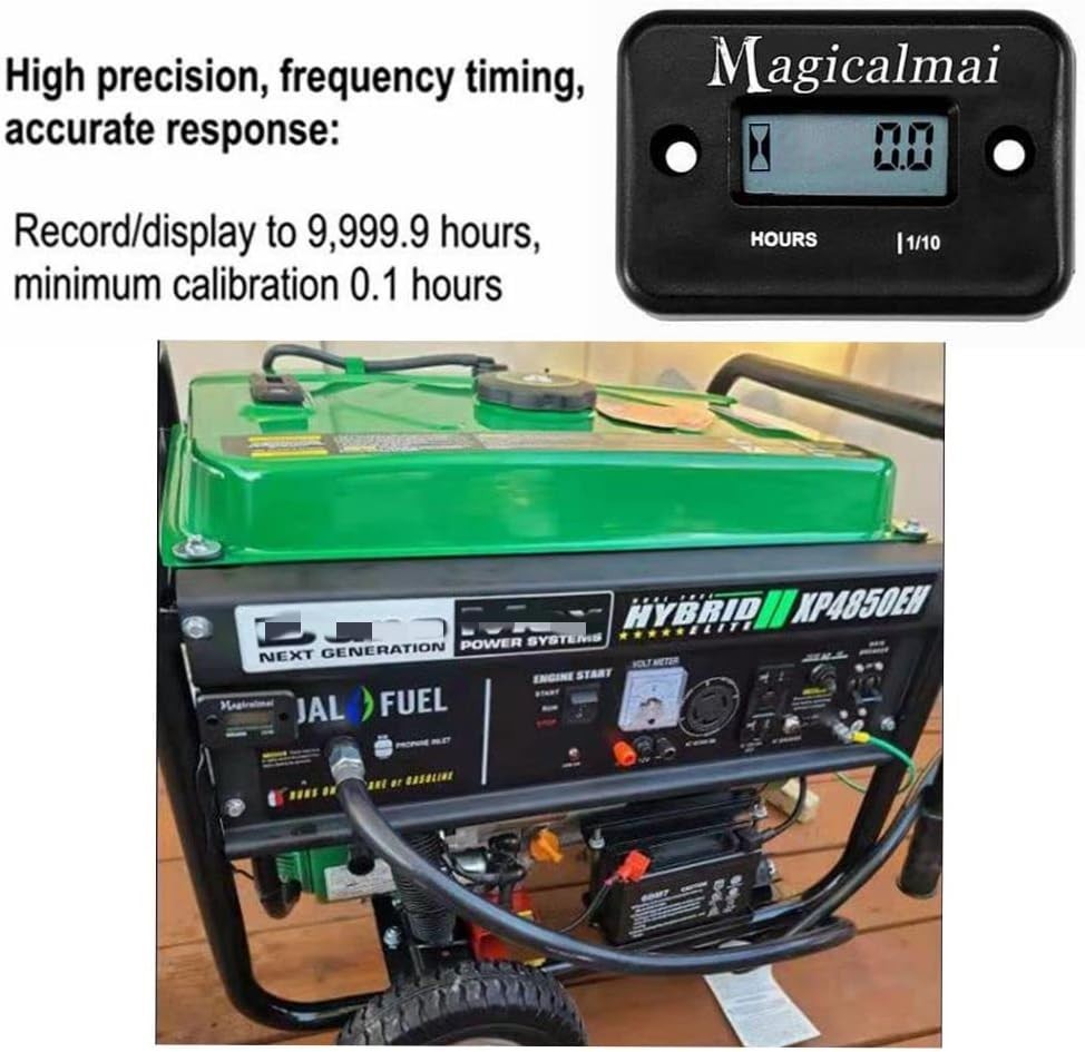 Waterproof Inductive Hour Meter for Gas Engines & Generators