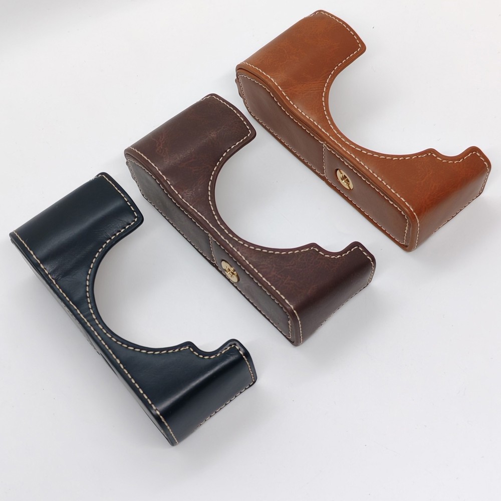 Leather Half Case Grip for Olympus E-P5 EP5 Camera