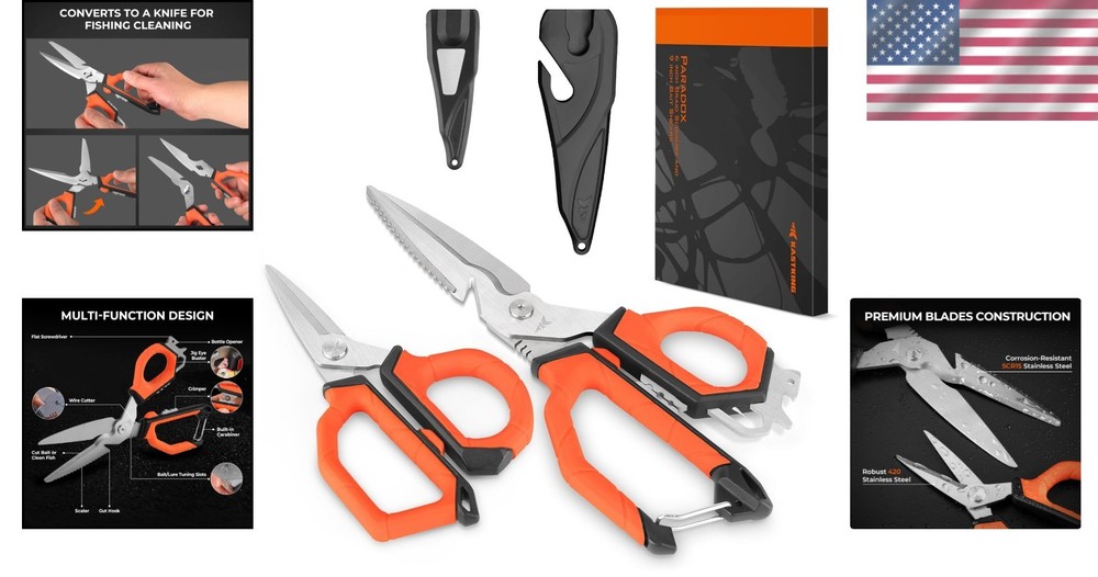 9" Bait Shears & 6" Line Scissors