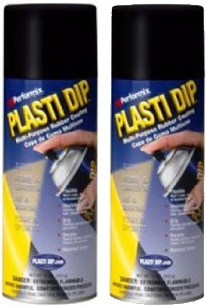 2 Pack Mulit-Purpose Rubber Coating Spray Black 11oz