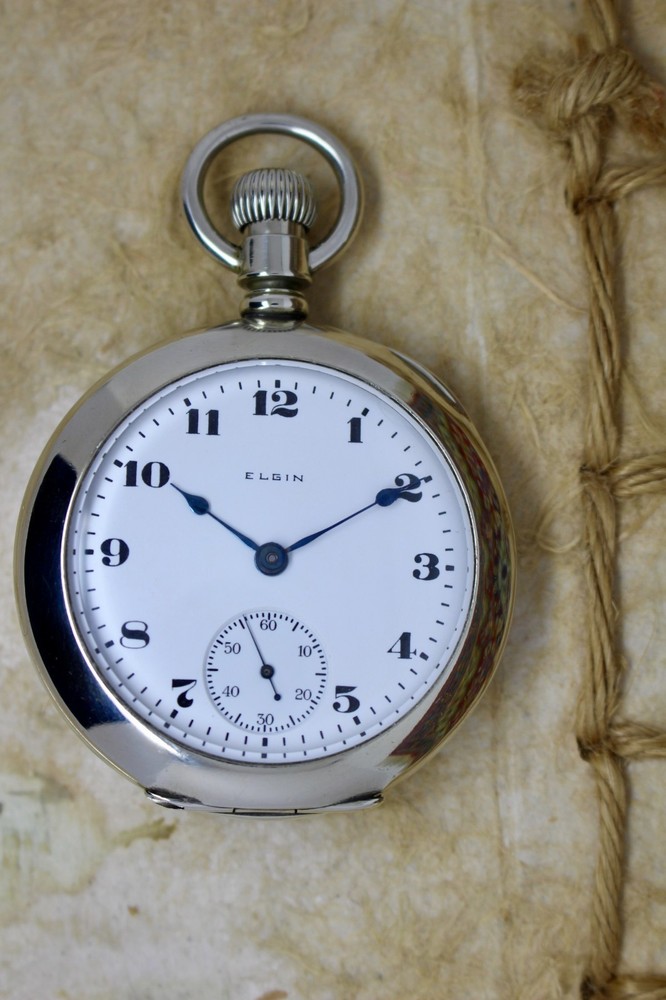 Serviced 1908 Elgin 18 Size Pocket Watch