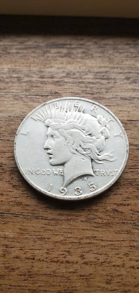 1935 Silver Peace Dollar Coin