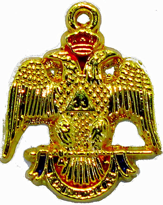 33rd Degree Eagle Charm Pendant