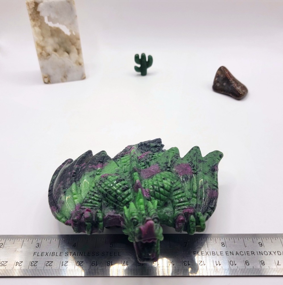 Ruby Zoisite Flying Dragon- UV Reactive- WYSIWYG
