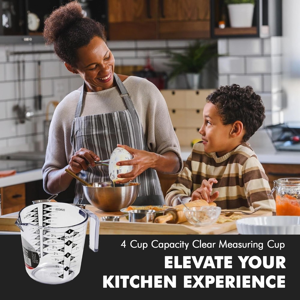 Select Plastic Measuring Cup, 4 Cup, Clear