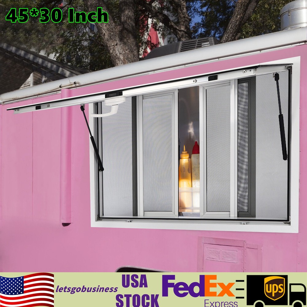 Concession Stand Serving Window  Food Truck Service Awning Window 45*30 Inch
