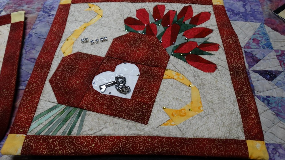 handmade quilted wall hanging