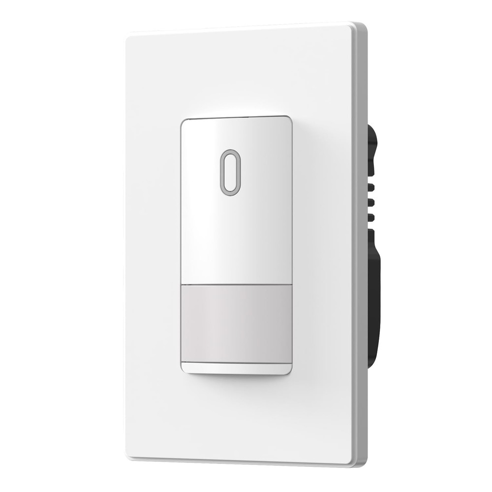 ELEGRP Matte White Single Pole Occupancy Motion Sensor Light Switch, Need Neu...