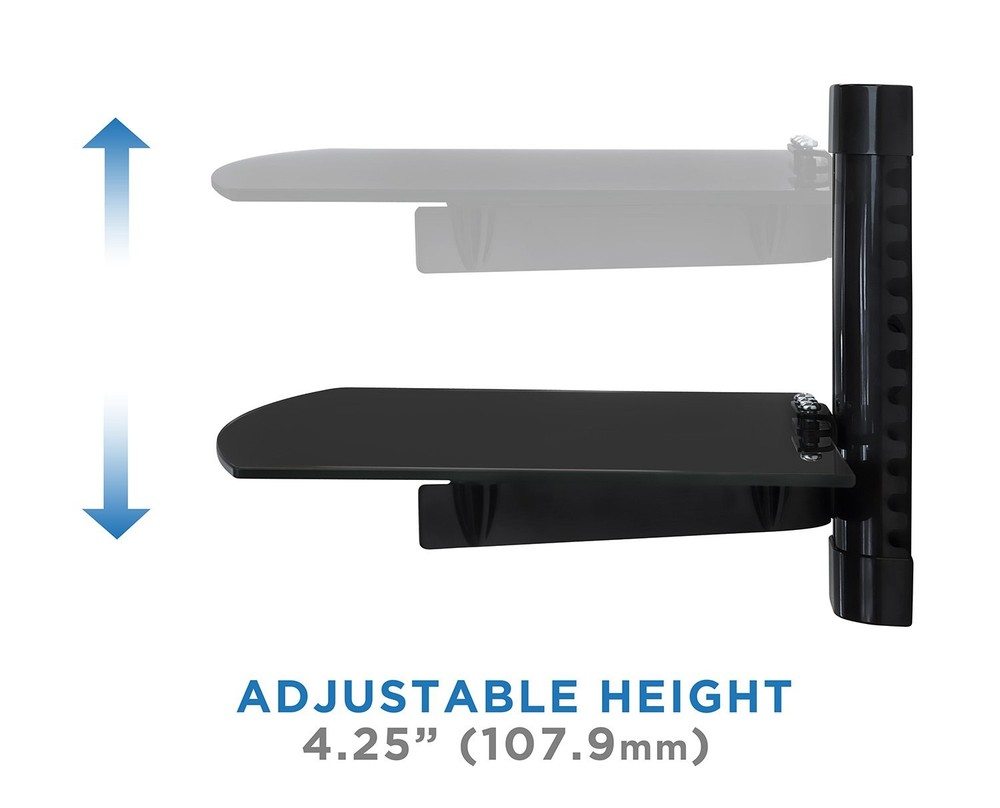 Mount-It! Floating Wall Mounted Shelf Bracket Stand for AV Receiver, Componen...
