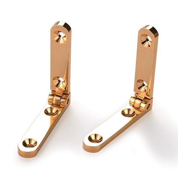 HIGHPOINT Side Rail Hinge Solid Brass 1 Pair