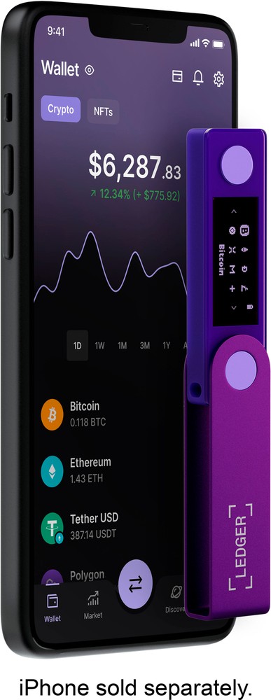 Ledger - Nano X Crypto Hardware Wallet - Bluetooth - Amethyst Purple