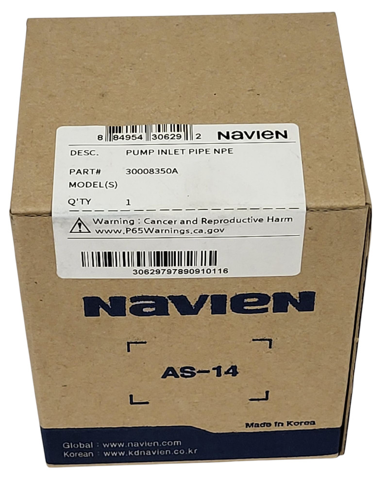 NEW Navien 30008350A PUMP INLET PIPE NPE