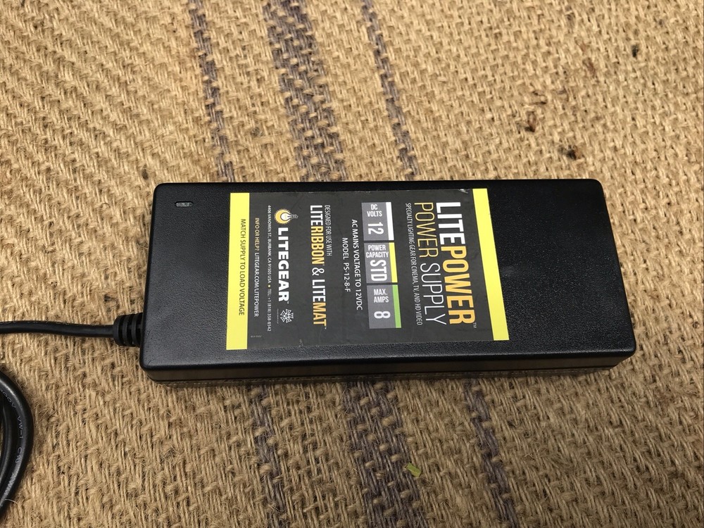 Litegear E-Control 4x4 LED DMX Dimmer, Litegear Power Supply 12v 8A & EIC Cable