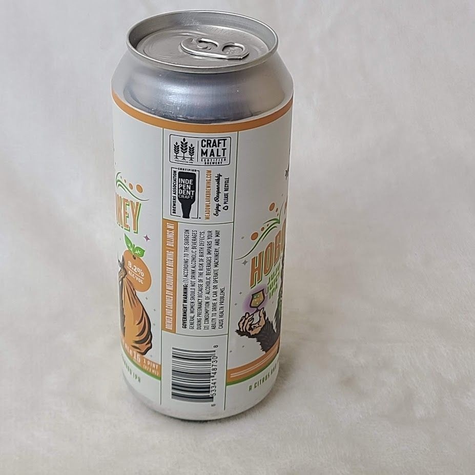 Meadowlark Brewing Magic Hobo Monkey IPA Beer Can Empty Bottom Opened Sidney MT