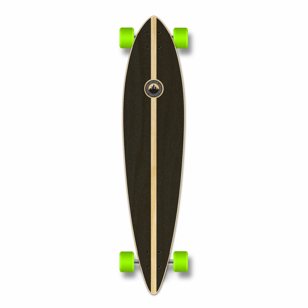 Yocaher Pintail Rasta Longboard Complete