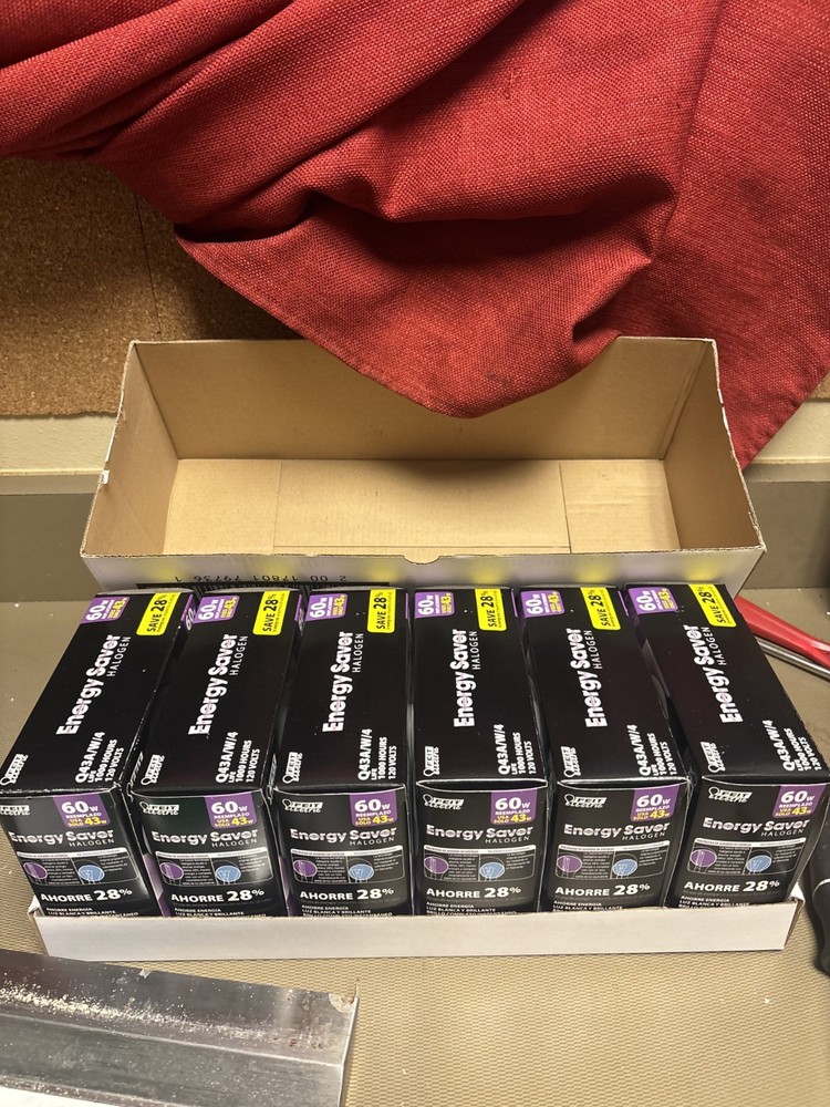 24 Feit Electric A19 43w Medium Base  Frosted Six -4 Packs Old School type bulbs