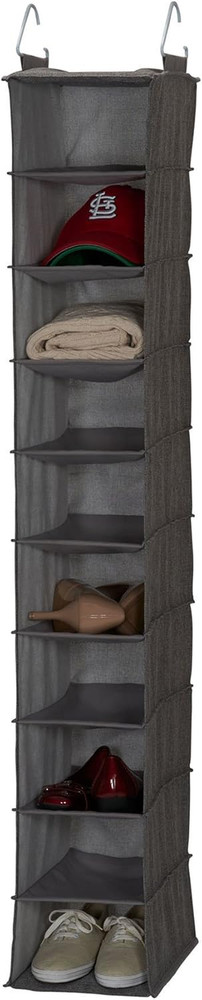 10-Shelf Wide Hanging Shoe Organizer, Soft and Durable Polyester, Versatile, Bre