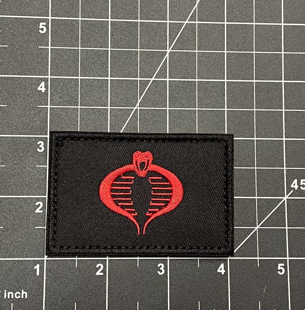 GI JOE COBRA Commander Hasbro Tactical Morale Patch Hook Loop