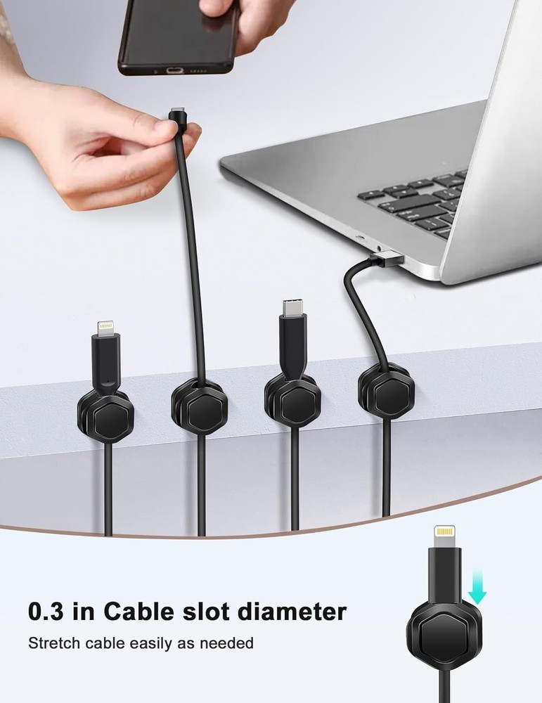 Adjustable Magnetic Cord Organizer