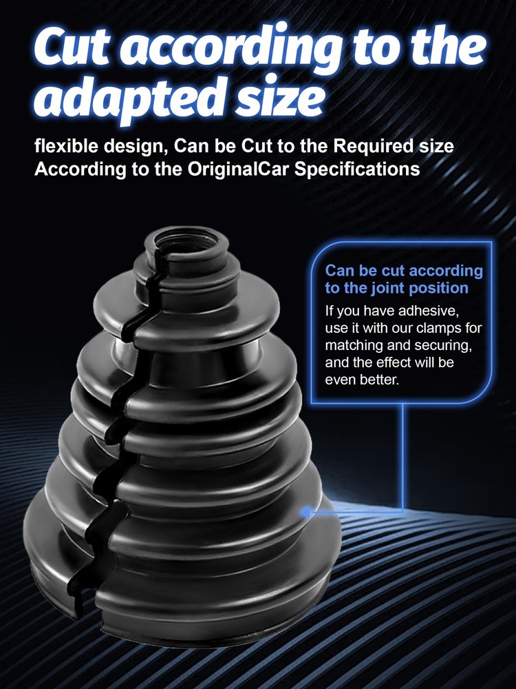 CVS18 CV Boot Split Constant Velocity Joint Gaiter Boot Replacement Kit, Incl...