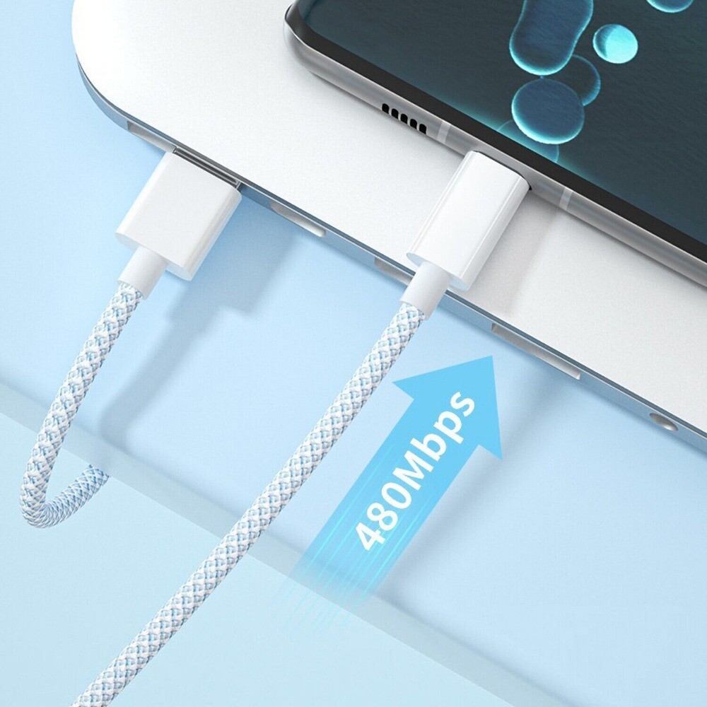 3FT USB-C to USB-C Cable Type C Charging Cable For iPhone 15 Plus 15 Pro Max