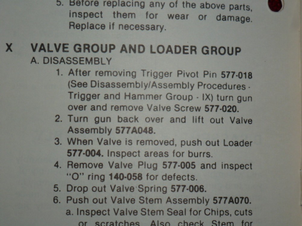Crosman 454 & 1600 Service Manual With Exploded View