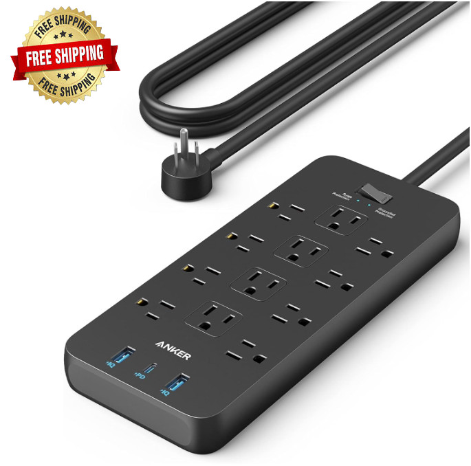 Protector contra sobretensiones para regleta con interruptores individuales NEW