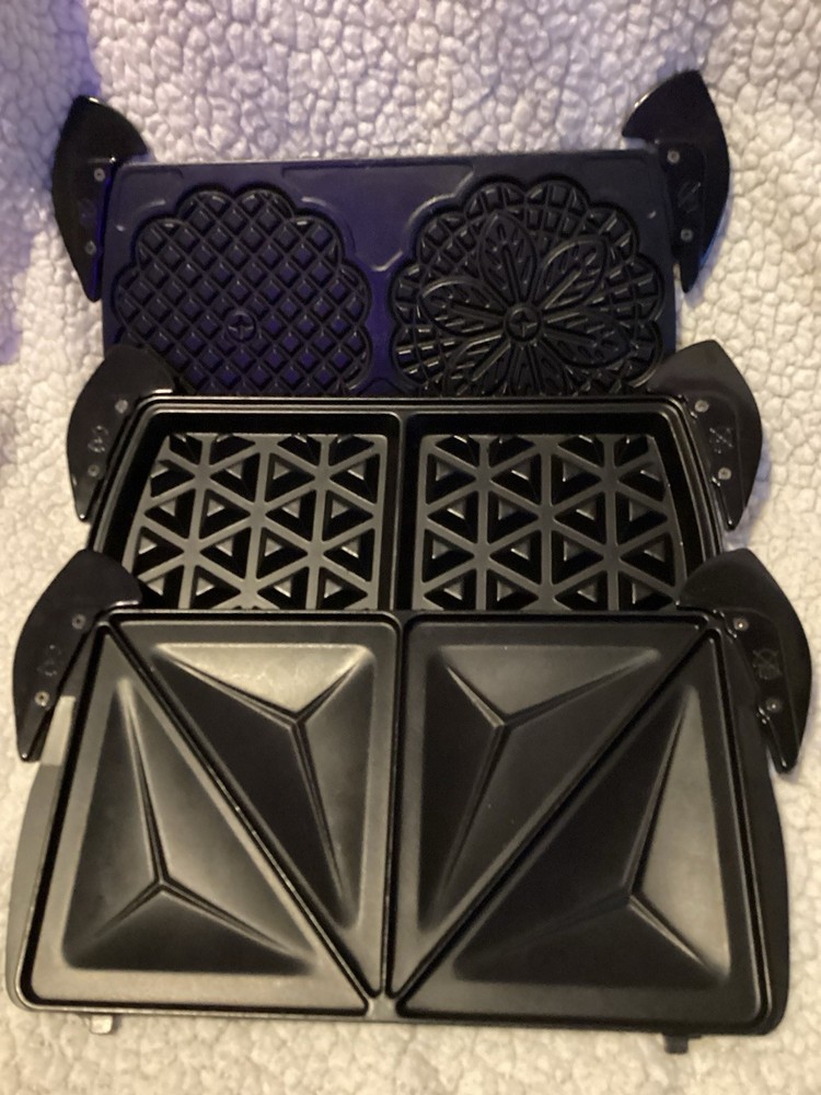 Villaware Inter Bake 3 Interchangeable Baker Waffle Sandwich Pizzelle Maker