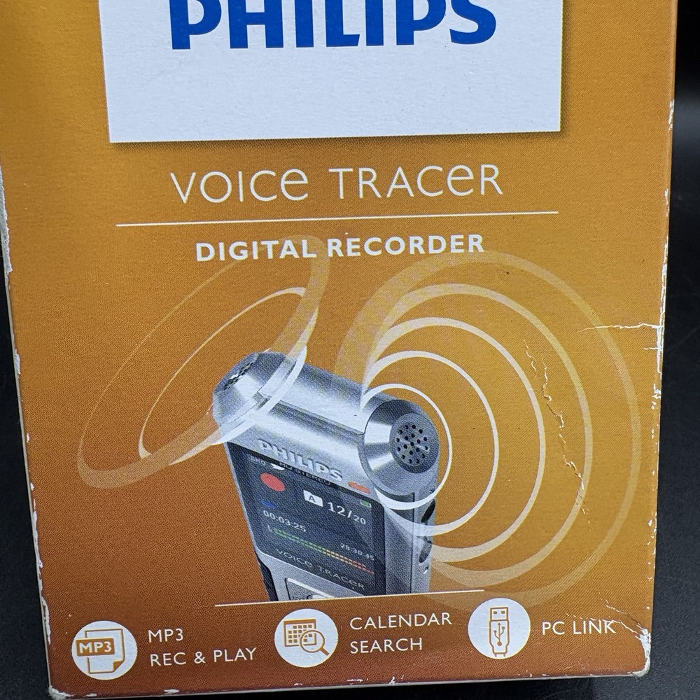 Philips DVT4100 VoiceTracer Digital Recorder New Open box