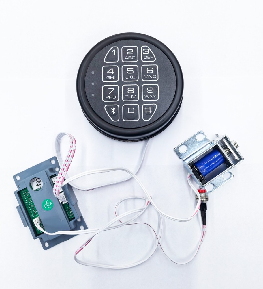 Gun Safe Replacement Lock Electronic Solenoid Lock Black Keypad Lock