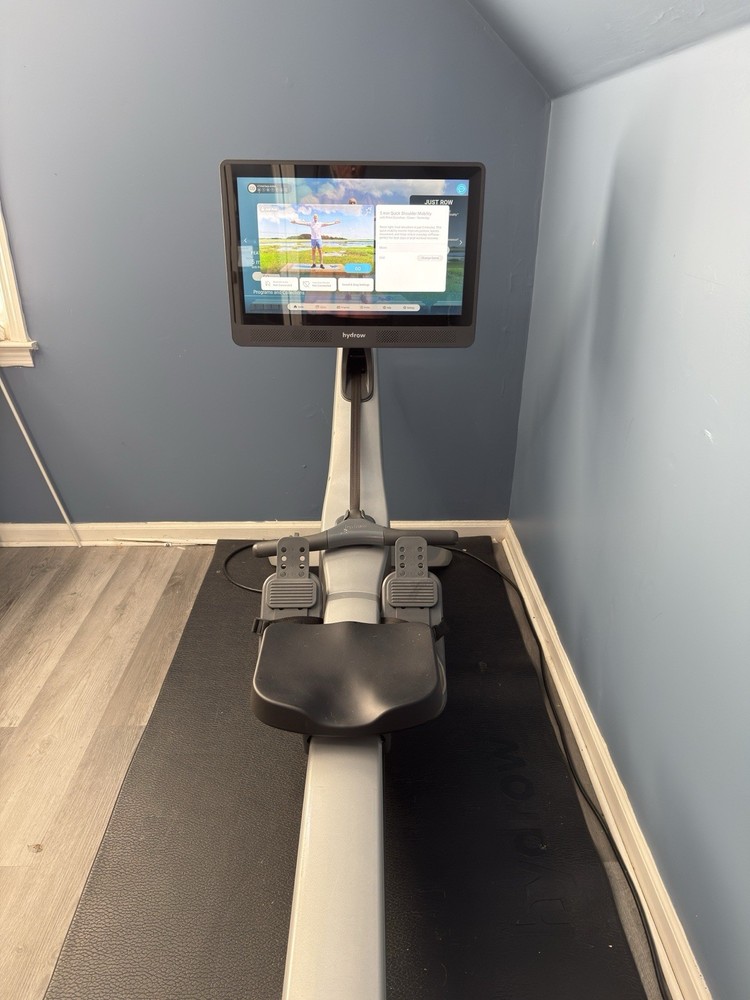Hydrow Origin Rowing Machine w/ Touchscreen and Floor Mat. Model CR14A201.
