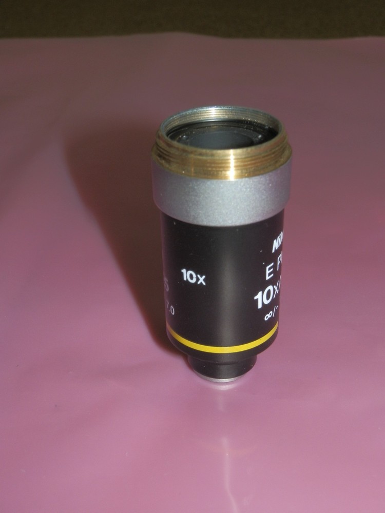 Nikon E Plan 10x 0.25 Microscope Objective Lens for E Series Microscopes