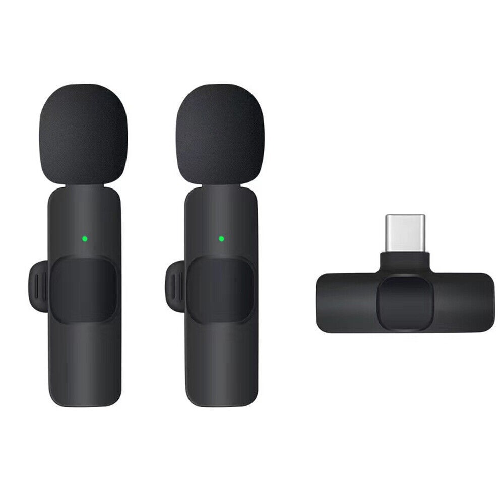 Lavalier Microphone Wireless Audio Video Recording Mini Mic For Android