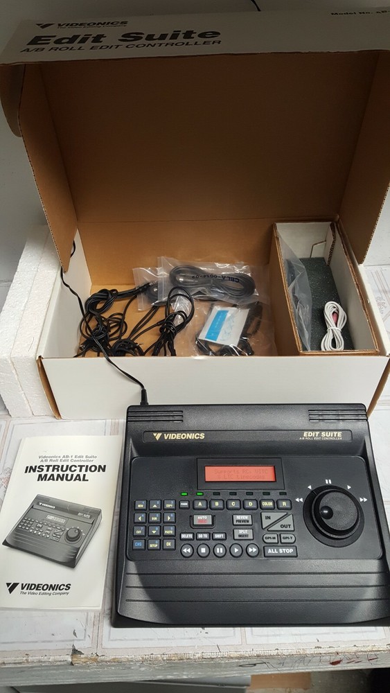 Videonics AB-1 Edit Suite A/B Roll Edit Controller Video Editor In Box USED