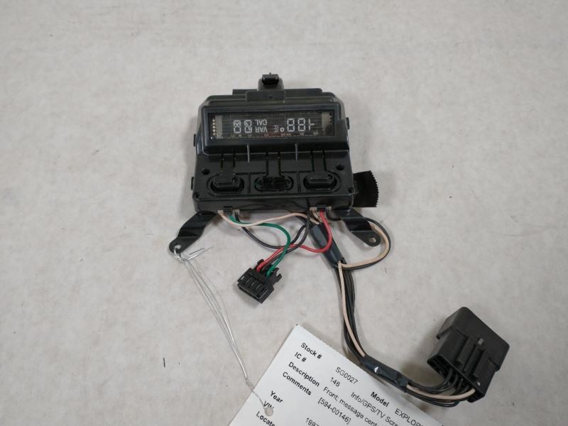 Info-GPS-TV Screen Front Message Center Fits 97 EXPLORER 77107