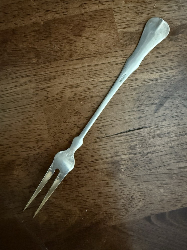 Magnus Aase 830s Norwegian Silver Pierced Handle Fork